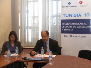 Joan Colldecarrera explicó la Msisión Empresarial del Port de Barcelona a Túnez